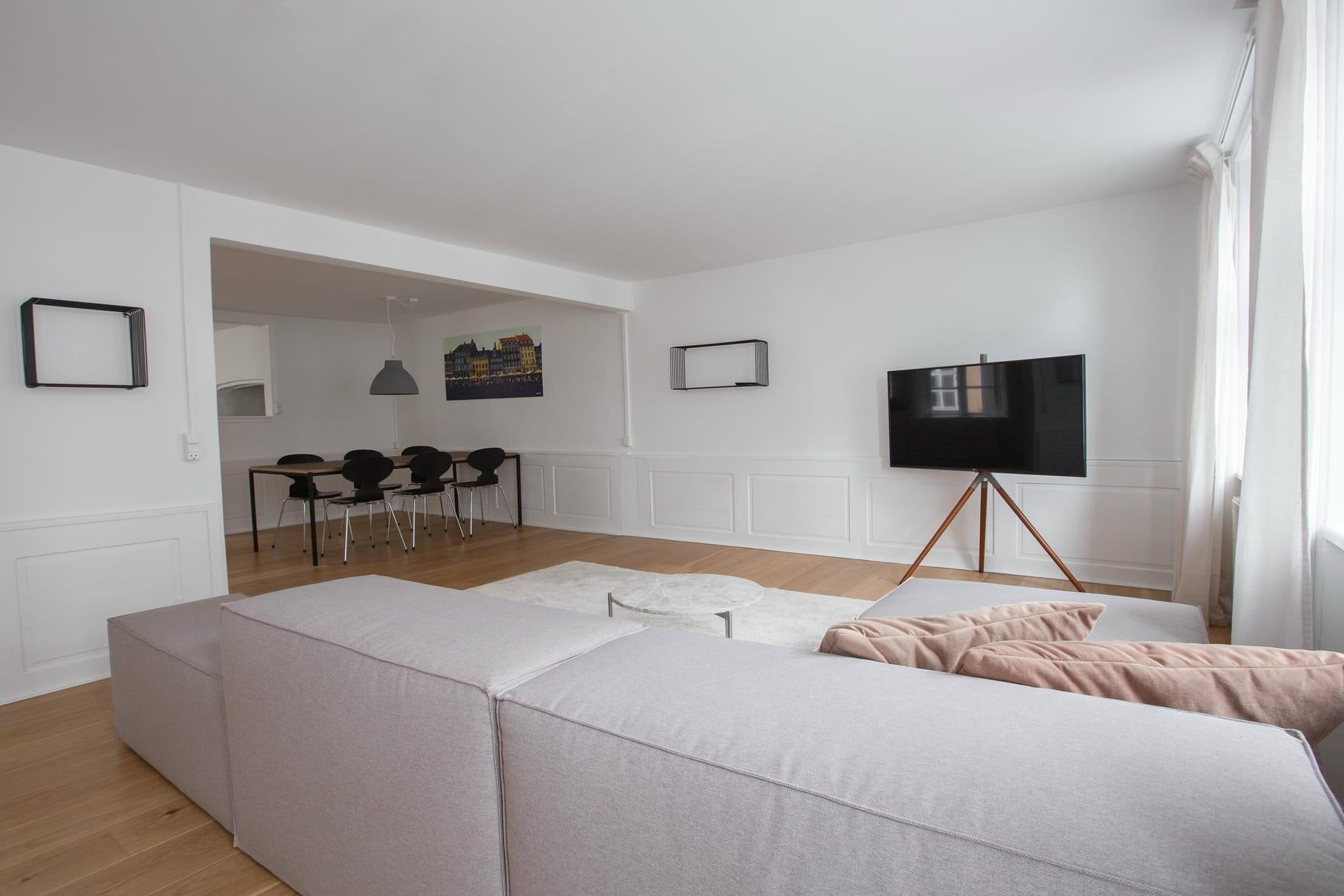 Simple bedroom of a Copenhagen Coliving apartment